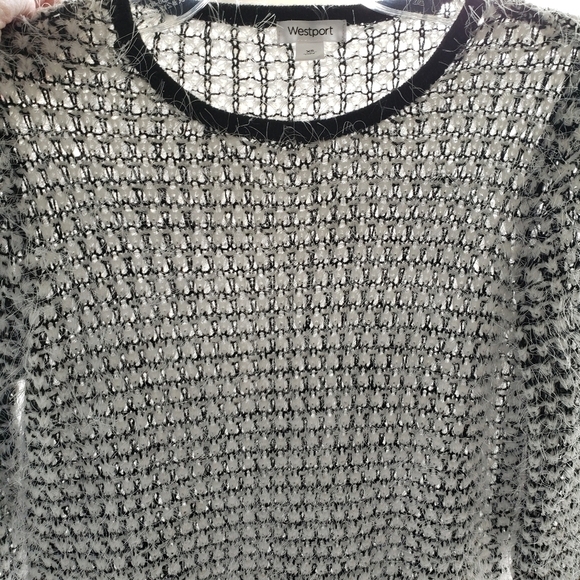 WESTPORT SWEATER SZ XS BLK & WHITE - Picture 5 of 8